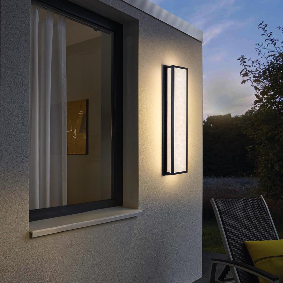 IP65 Waterproof Marble Front Porch Light Exterior Wall Sconce - Cosas y Punto