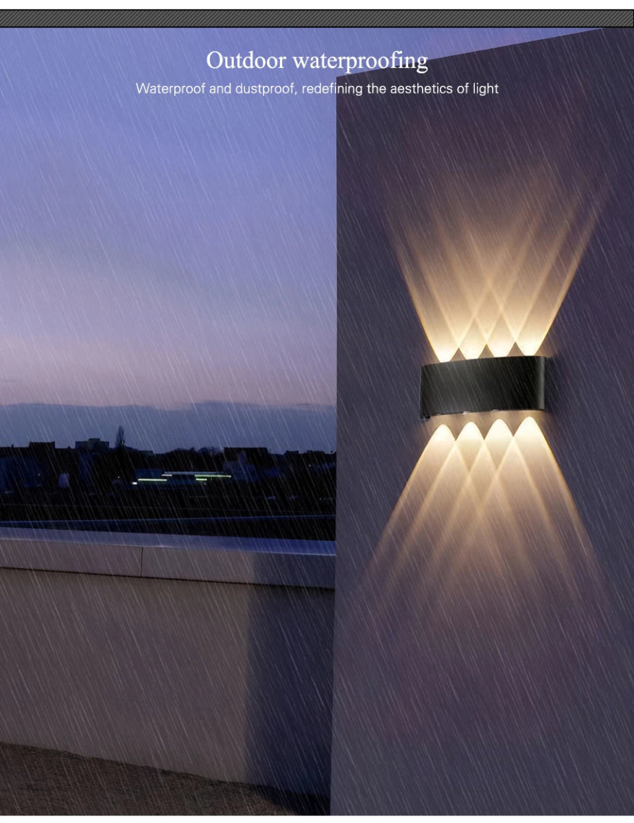 Modern LED Up - Down Exterior Wall Fixture - Cosas y Punto