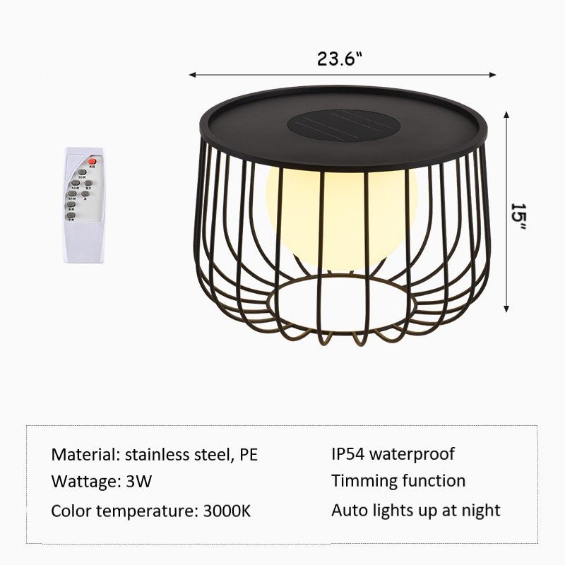 Solar Powered Glow Garden Table - Cosas y Punto