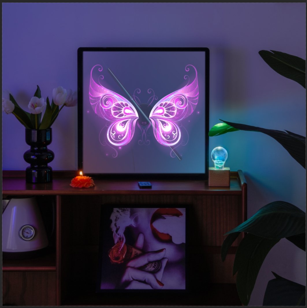 3D Hologram LED Fan With Frame - Cosas y Punto