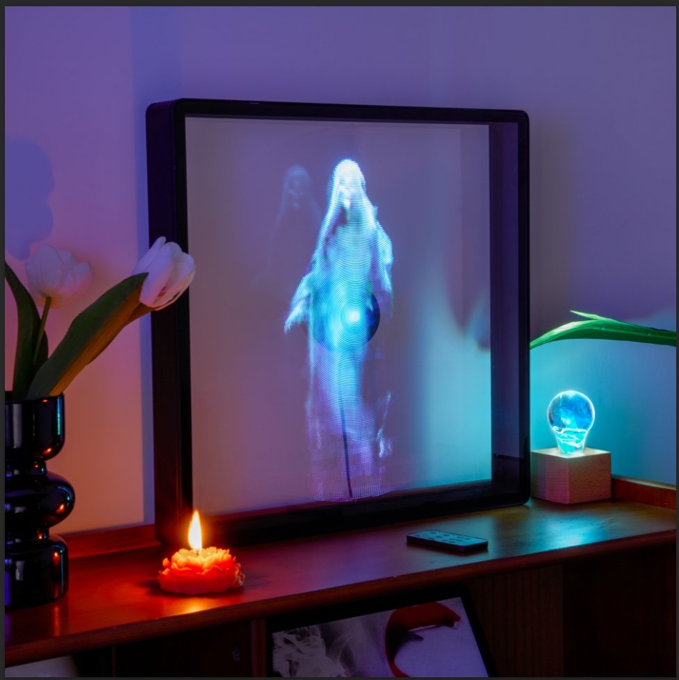 3D Hologram LED Fan With Frame - Cosas y Punto