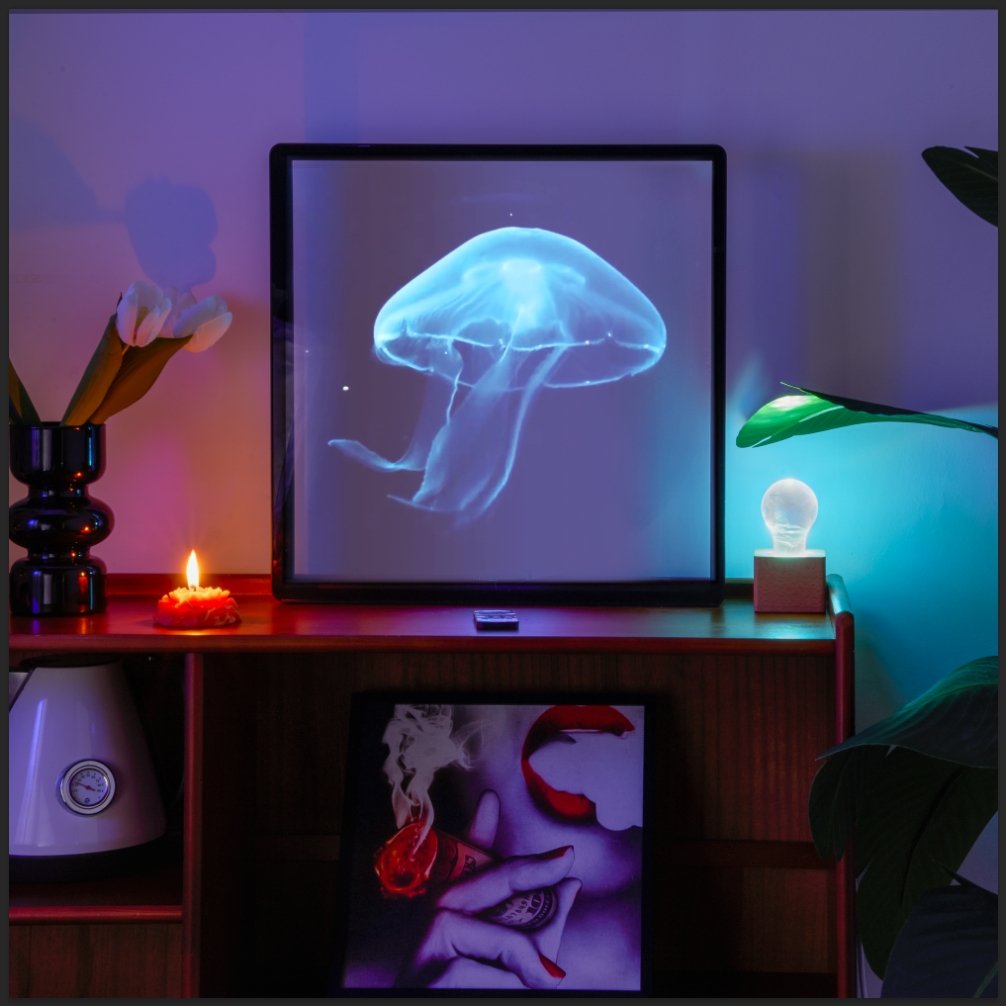 3D Hologram LED Fan With Frame - Cosas y Punto