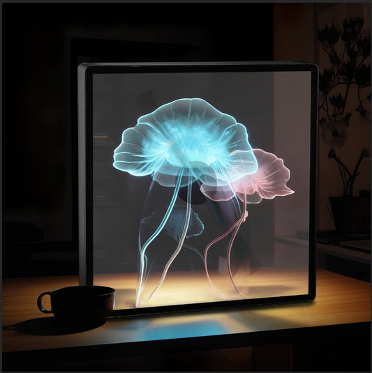 3D Hologram LED Fan With Frame - Cosas y Punto