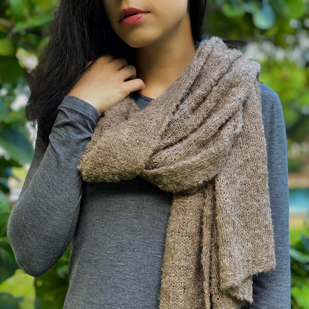 Autumn Ultra Plush Alpaca Scarf - Cosas y Punto