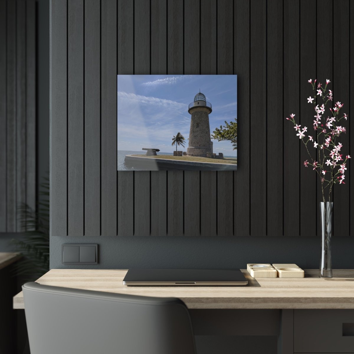 Boca Chita Lighthouse on Acrylic Glass Wall Art - Cosas y Punto