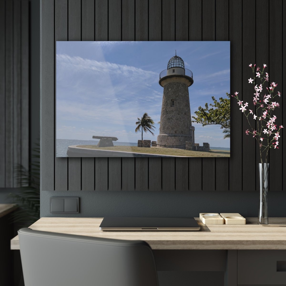 Boca Chita Lighthouse on Acrylic Glass Wall Art - Cosas y Punto