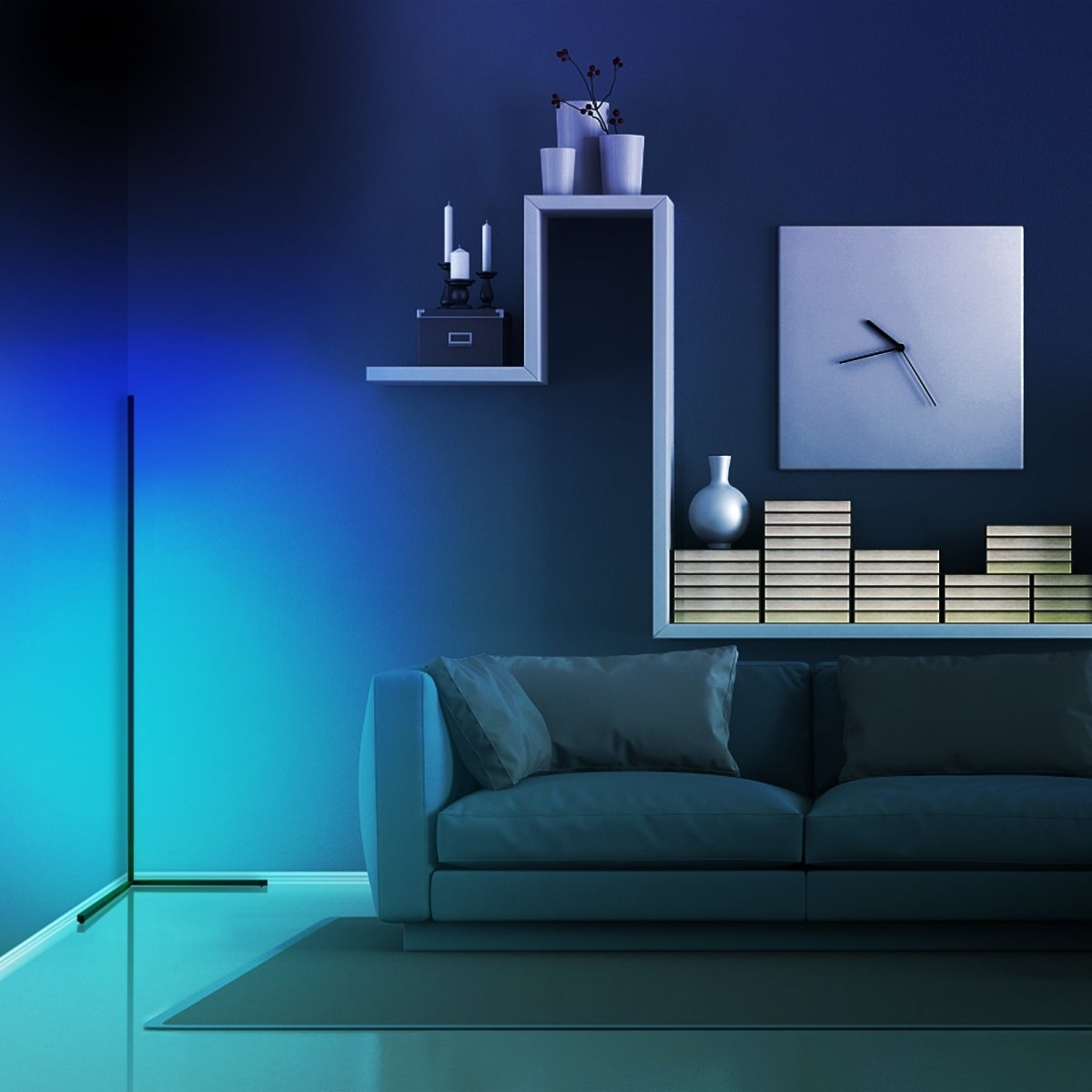 Corner Floor Color Lamp - Cosas y Punto