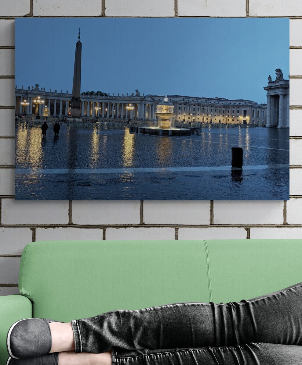 Dusk Over St. Peter's Square on Acrylic Glass Wall Art - Cosas y Punto