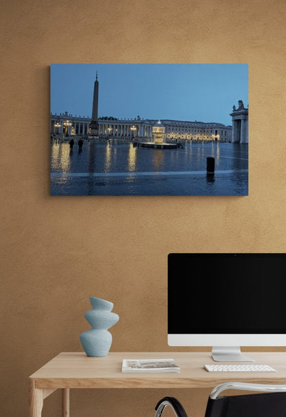 Dusk Over St. Peter's Square on Acrylic Glass Wall Art - Cosas y Punto