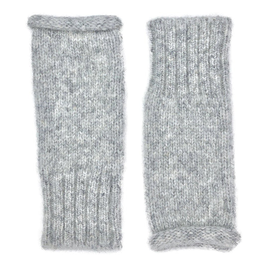 Gray Essential Knit Alpaca Gloves - Cosas y Punto