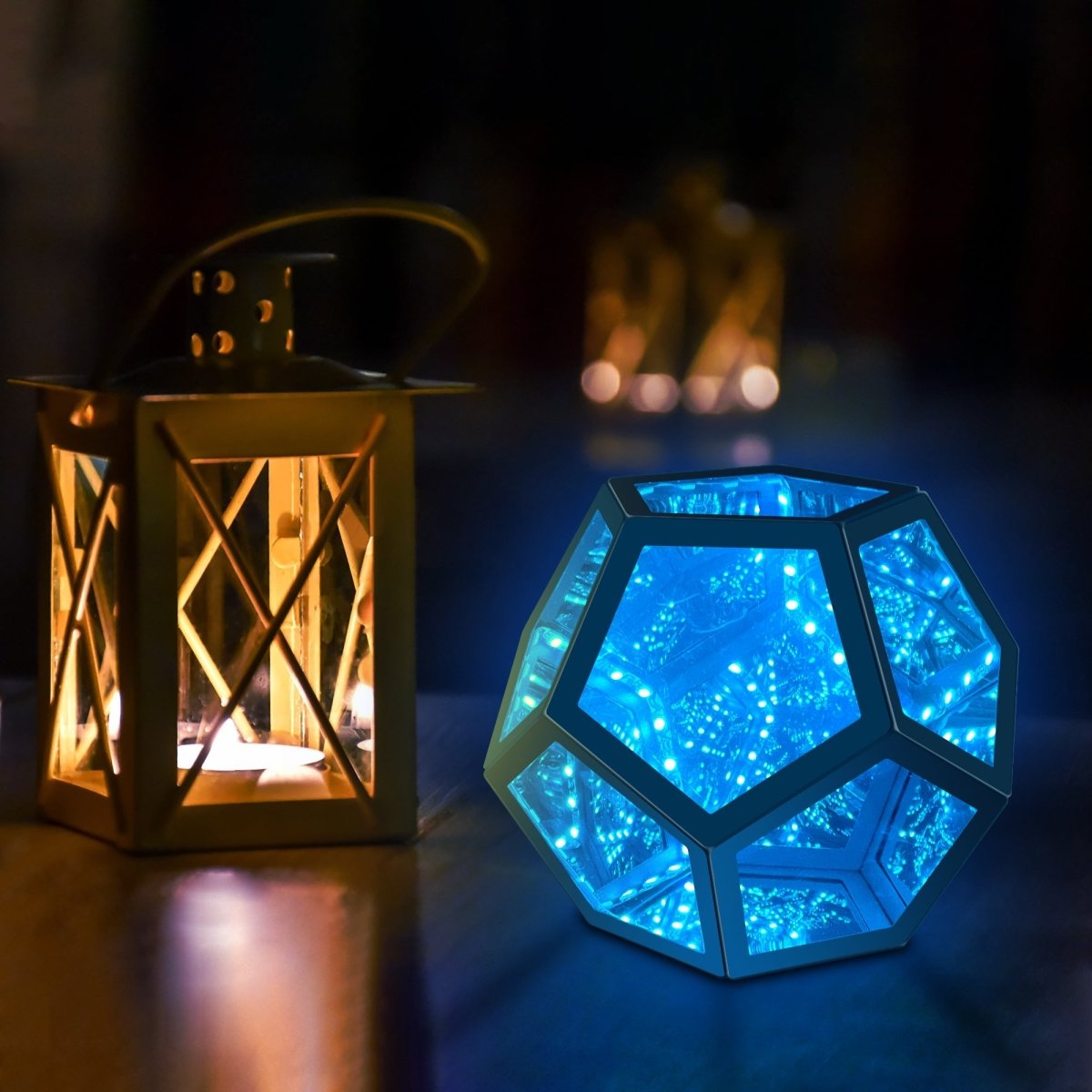 Infinity Dodecahedron Magic Table Lamp - Cosas y Punto