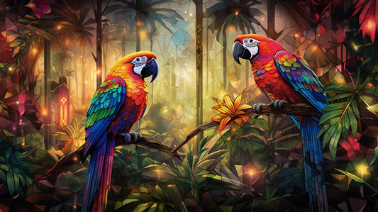 Jungle Rhapsody: Parrot Pair Symphony - Cosas y Punto