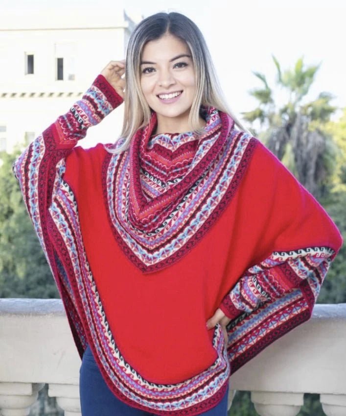 Luxury Alpaca Cloud Poncho - Cosas y Punto