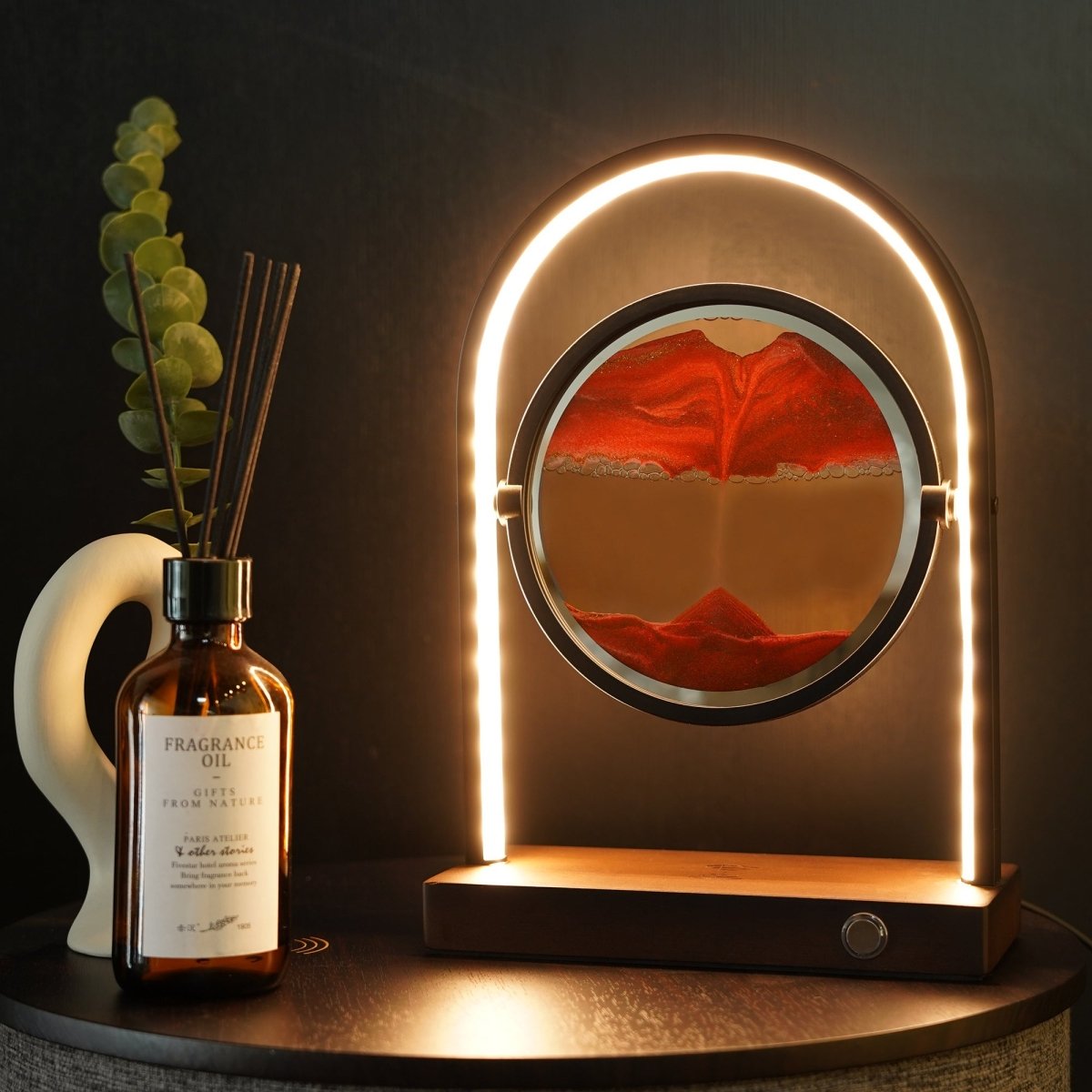 Moving Sand Lamp with Wireless Charger - Cosas y Punto