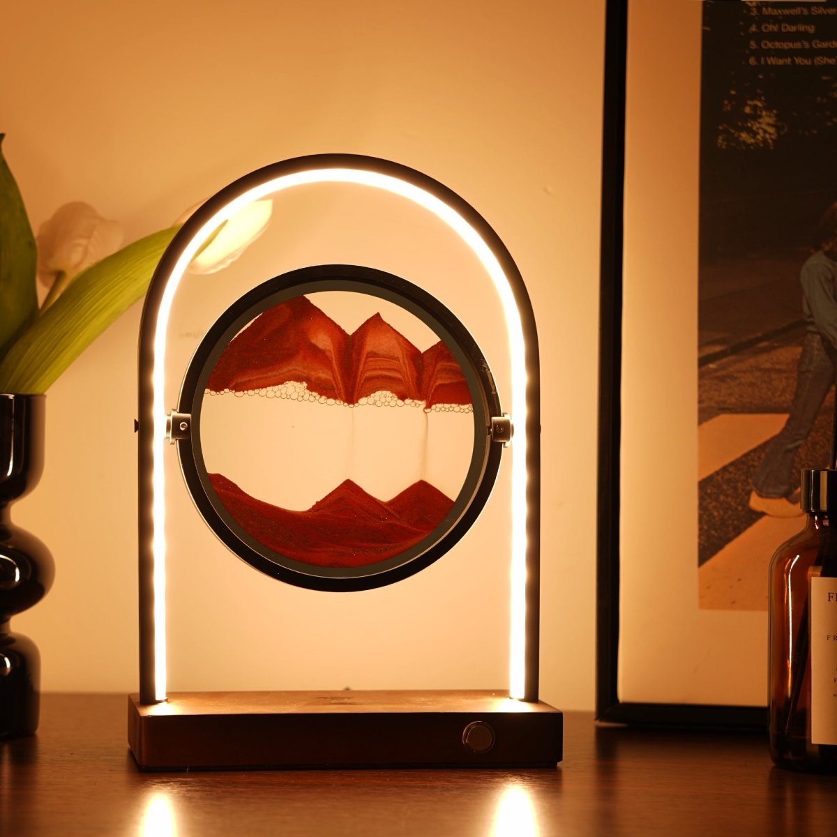 Moving Sand Lamp with Wireless Charger - Cosas y Punto