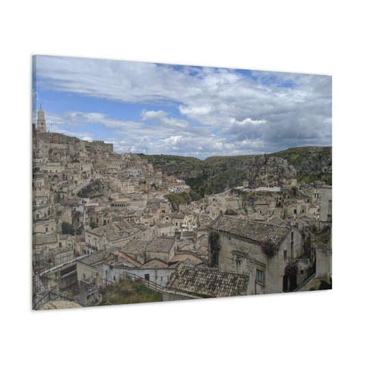 Overlooking Sassi di Matera on Canvas - Cosas y Punto