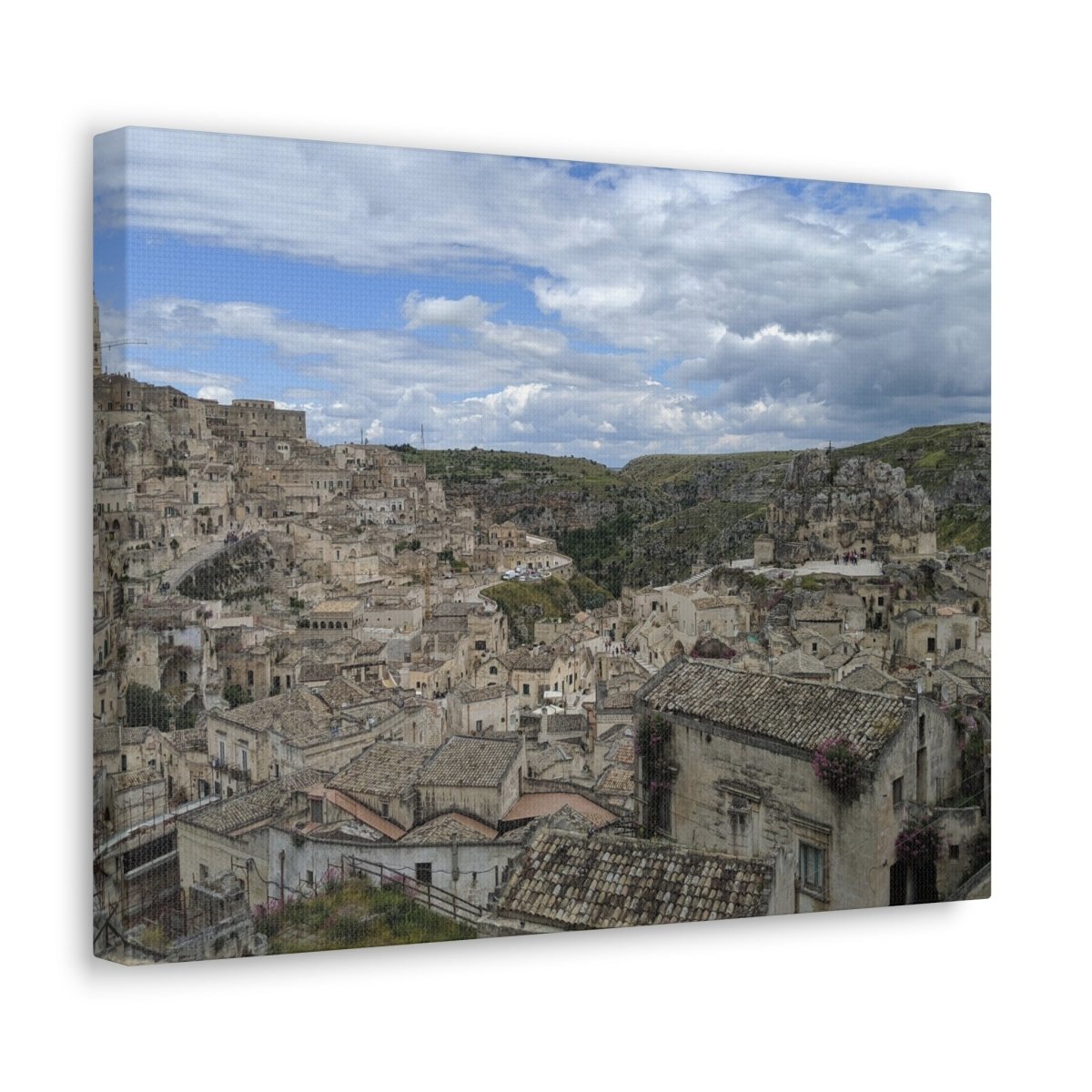 Overlooking Sassi di Matera on Canvas - Cosas y Punto