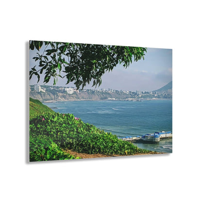 Overlooking the Pacific in Lima Peru on Acrylic Glass Wall Art - Cosas y Punto