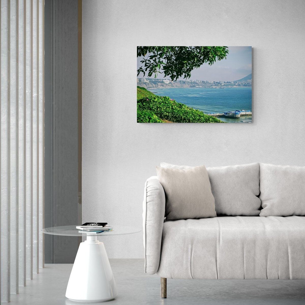 Overlooking the Pacific in Lima Peru on Acrylic Glass Wall Art - Cosas y Punto