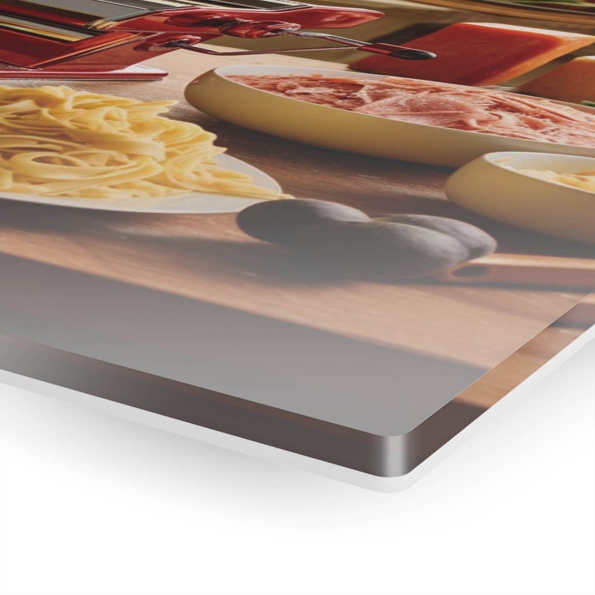 Pasta Perfection: Culinary Masterpiece on Acrylic Glass Wall Art - Cosas y Punto