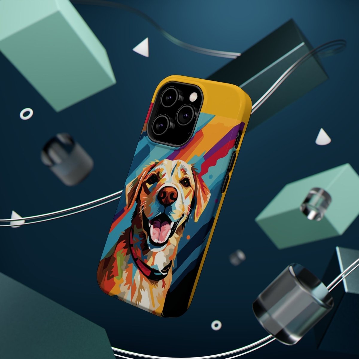 Pop Art Pup MagSafe iPhone Case - Elegance Meets Whimsy - Cosas y Punto