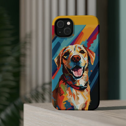 Pop Art Pup MagSafe iPhone Case - Elegance Meets Whimsy - Cosas y Punto