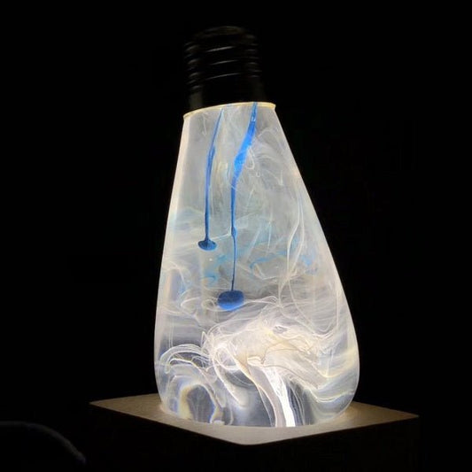 Resin LED Lightbulb - Blue-drop - Cosas y Punto