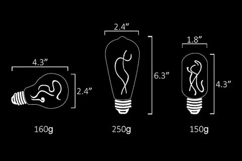 Resin LED Lightbulb - Fire - Cosas y Punto