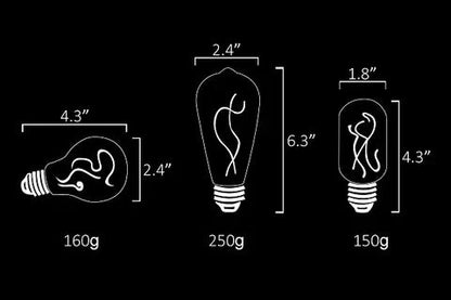 Resin LED Lightbulb - Fire - Cosas y Punto