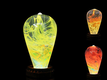Resin LED Lightbulbs - 3-Pack LED Bulbs - Nebula, Twilight and Solar Corona - Cosas y Punto