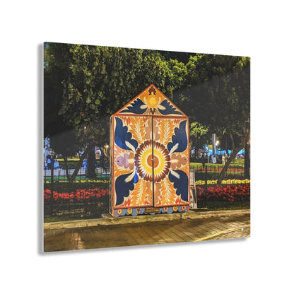 Retablo in Lima Peru by night on Acrylic Glass Wall Art - Cosas y Punto