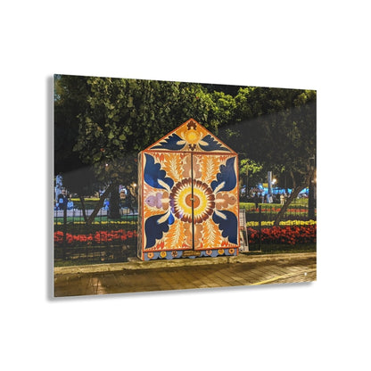 Retablo in Lima Peru by night on Acrylic Glass Wall Art - Cosas y Punto