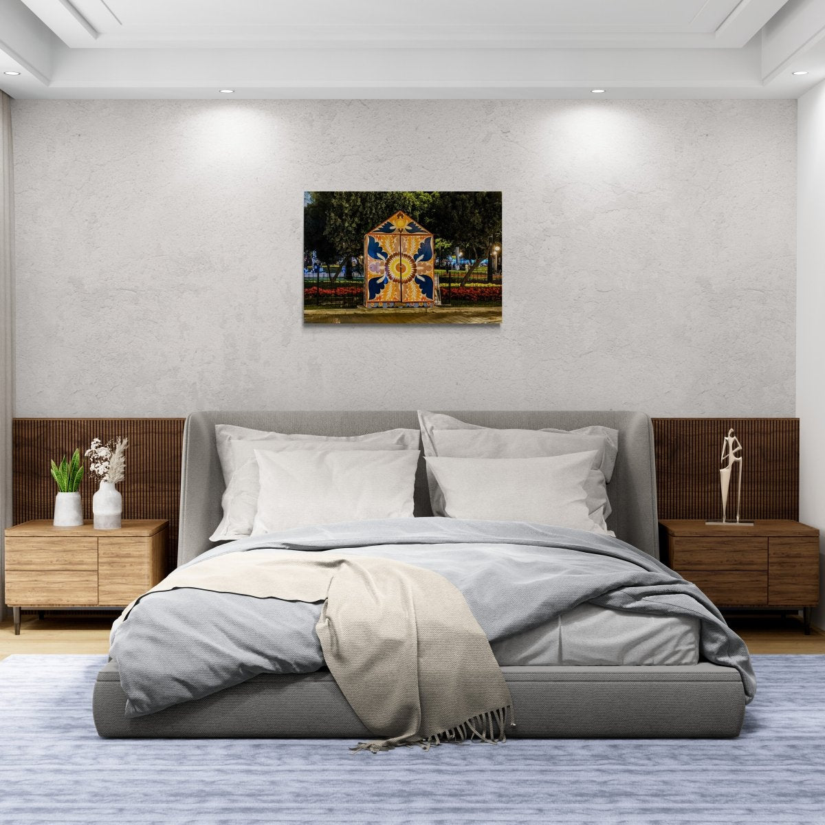 Retablo in Lima Peru by night on Acrylic Glass Wall Art - Cosas y Punto