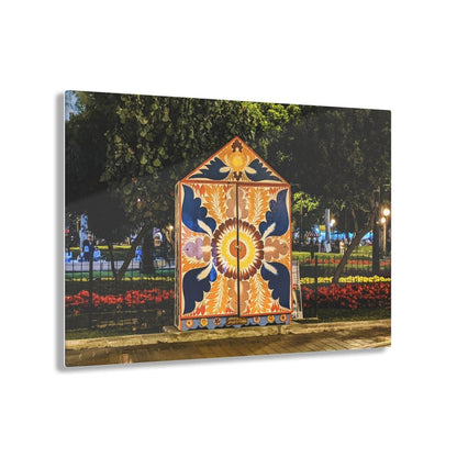 Retablo in Lima Peru by night on Acrylic Glass Wall Art - Cosas y Punto