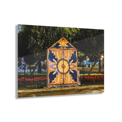 Retablo in Lima Peru by night on Acrylic Glass Wall Art - Cosas y Punto