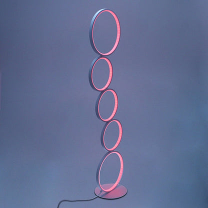 RGB Color Minimalist Circular Floor Lamp - Cosas y Punto