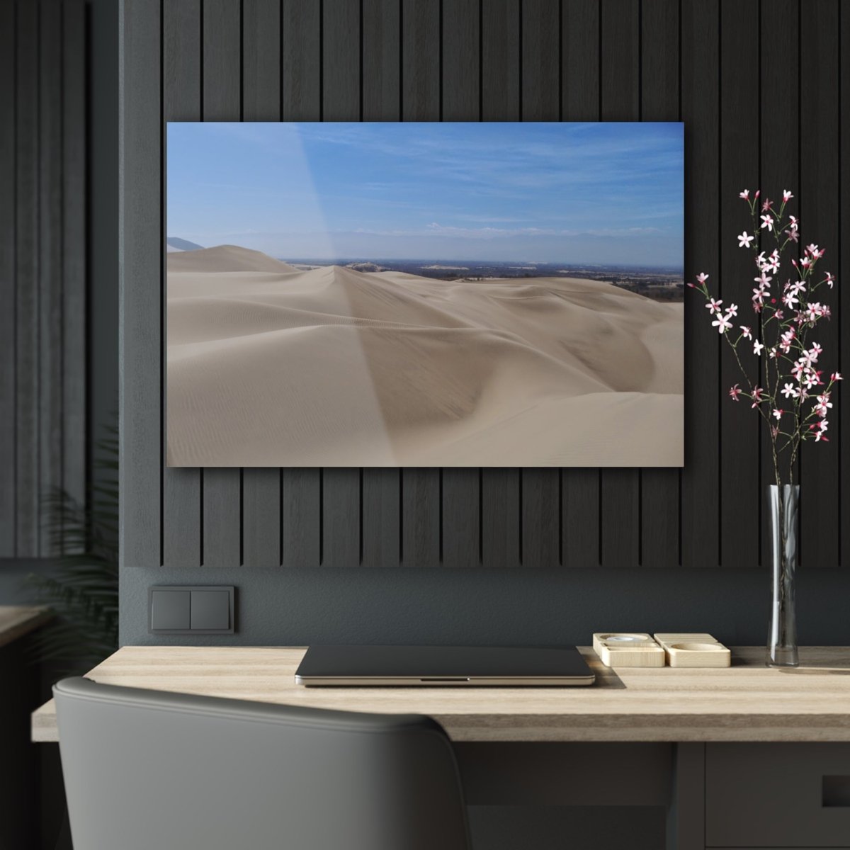 Sand Dunes in Ica Peru on Acrylic Glass Wall Art - Cosas y Punto