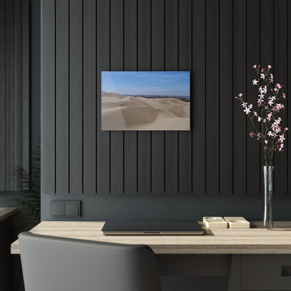 Sand Dunes in Ica Peru on Acrylic Glass Wall Art - Cosas y Punto