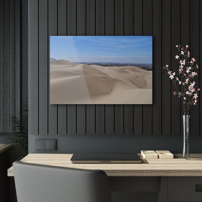 Sand Dunes in Ica Peru on Acrylic Glass Wall Art - Cosas y Punto