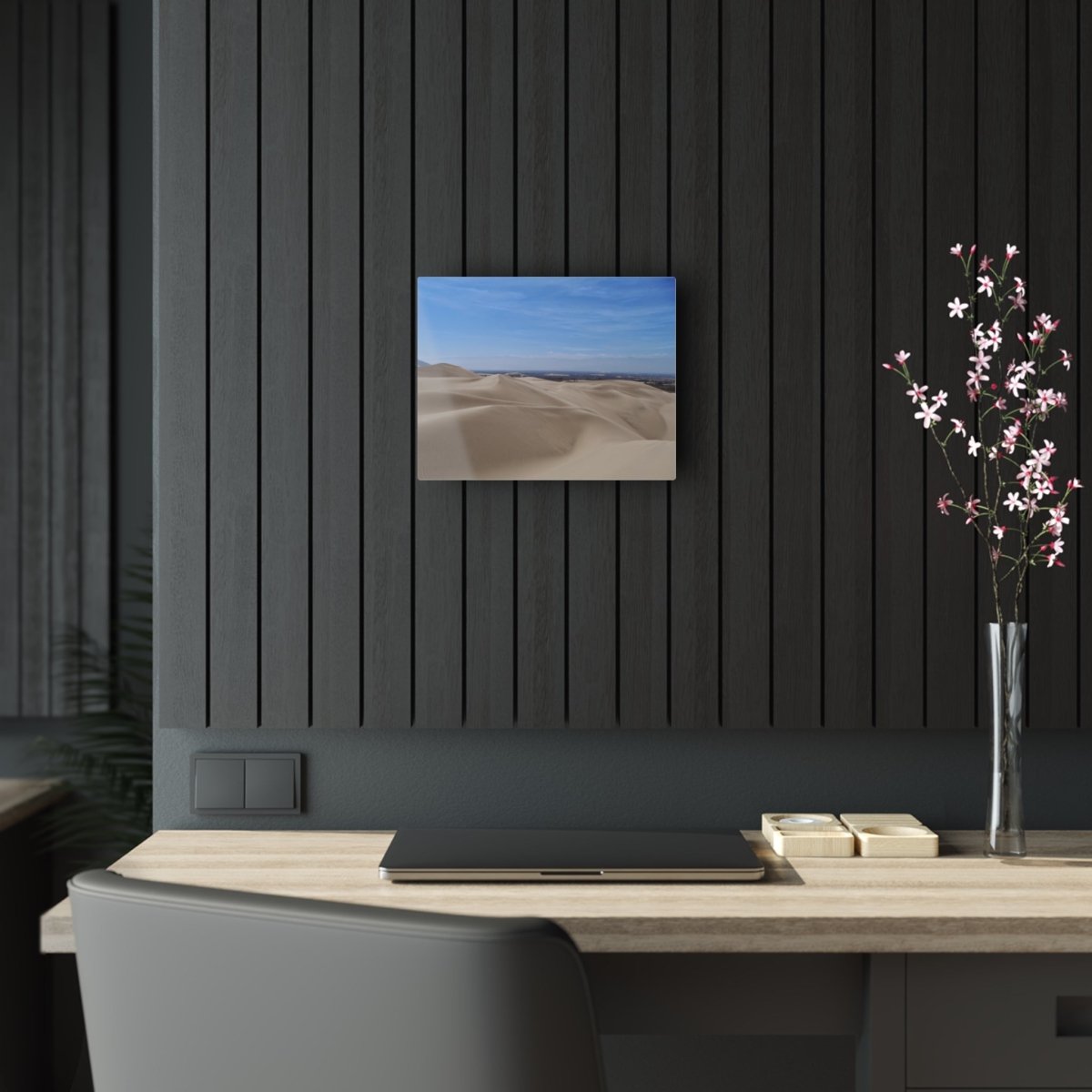 Sand Dunes in Ica Peru on Acrylic Glass Wall Art - Cosas y Punto