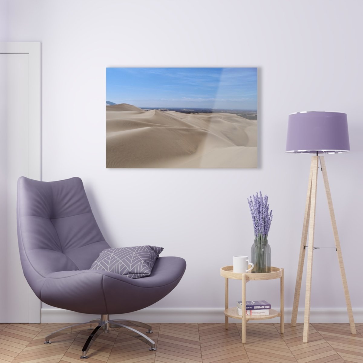 Sand Dunes in Ica Peru on Acrylic Glass Wall Art - Cosas y Punto