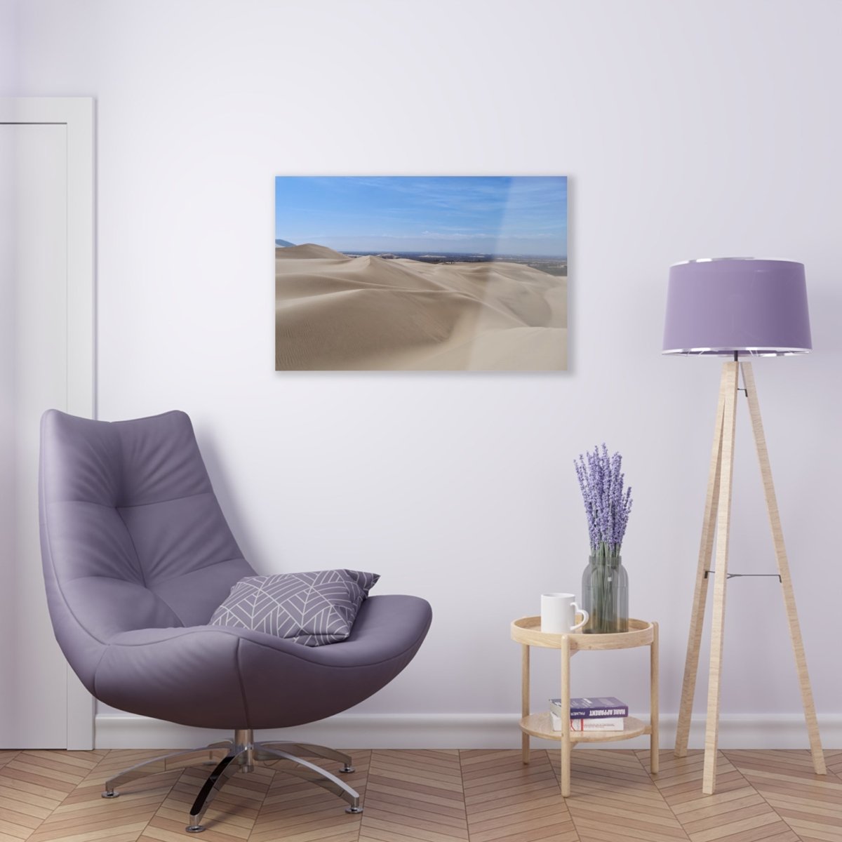 Sand Dunes in Ica Peru on Acrylic Glass Wall Art - Cosas y Punto