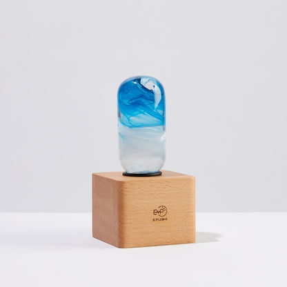 Table Lamp with Resin LED Lightbulb - Blue - Cosas y Punto