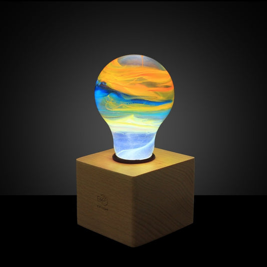 Table Lamp with Resin LED Lightbulb - Solar System - Cosas y Punto