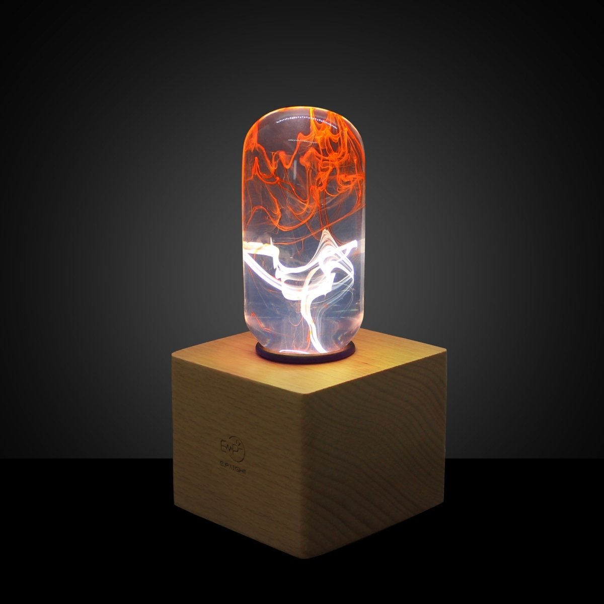 Table Lamp with Resin LED Lightbulb - Tango - Cosas y Punto