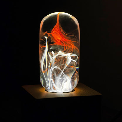 Table Lamp with Resin LED Lightbulb - Tango - Cosas y Punto