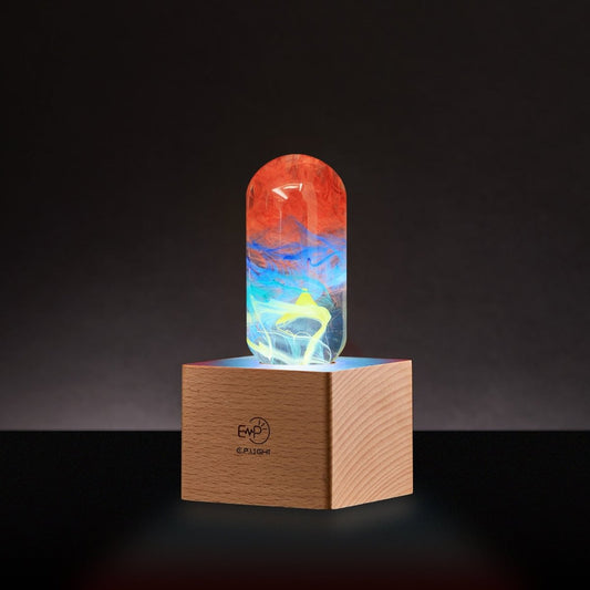 Table Lamp with Resin LED Lightbulb - Youth - Cosas y Punto