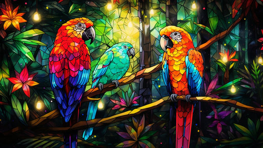 Tropical Symphony: Parrots & Fireflies - Cosas y Punto